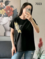 Футболка Fsn 7023 black - делук