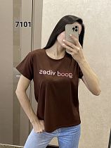 Футболка Fsn 7101-1 brown - делук