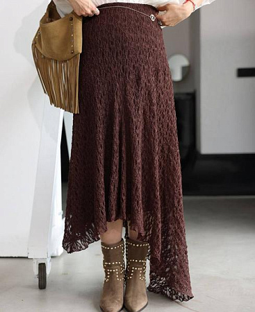 Юбка Little Secret SA357 brown - делук