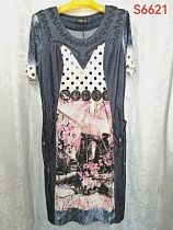 Платье Lida S6621 grey - делук
