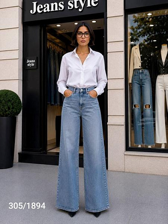 Джинсы Jeans Style 305-1894 l.blue - делук