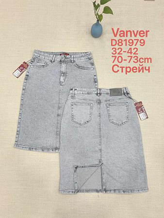 Юбка Vanver D81979 l.grey - делук