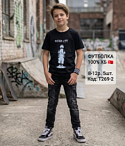 Футболка Amz T269-2 black - делук