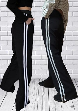 Штаны Спорт H&S 132 black - делук