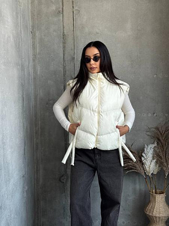 Жилетка Style Nadezhda 2499 milk - делук