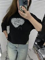 Свитер Karon W701 black - делук