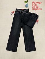 Джинсы Vanver B188 d.grey - делук