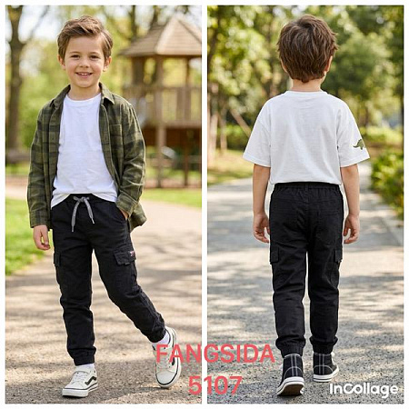 Джинсы Fangsida 5107 black - делук