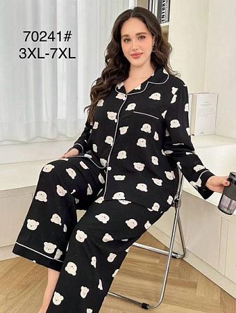 Пижама Brilliant 70241 black - делук