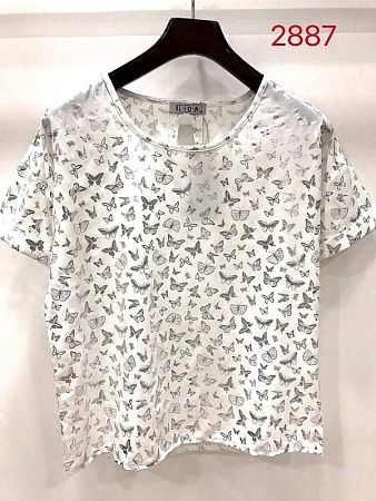 Футболка Lida 2887 white - делук