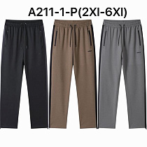 Штаны Спорт Ale-Ate A211-1P black - делук