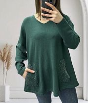 Свитер Ekvato 25204 d.green - делук