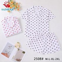 Пижама Saimeiqi 2508 white-red - делук