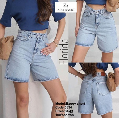 Шорты Jeans Style 5334 l.blue - делук
