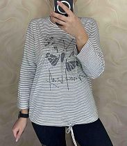 Свитер Levisha 27058 white-grey - делук