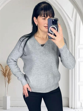 Свитер Levisha 25416 grey - делук