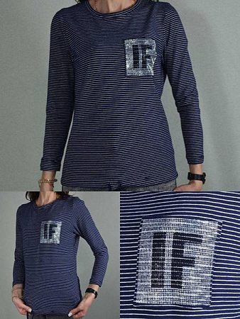 Свитер Samo SO169 navy - делук