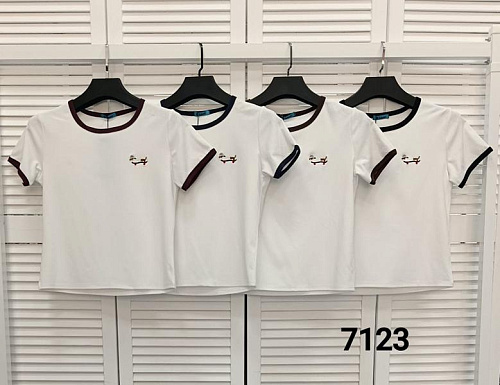 Футболка Mmc Clothes 7123 white-d.green - делук