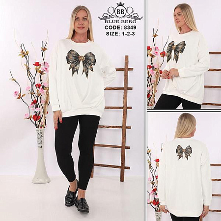 Свитер Julia 8349 white - делук