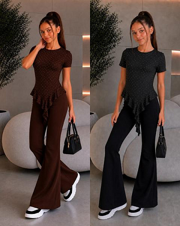 Лосины Karolina KR785 brown - делук
