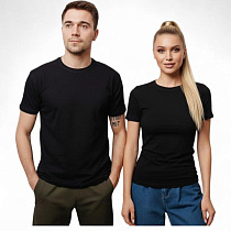 Футболка Sport Style 89 black (4ж+4м) - делук