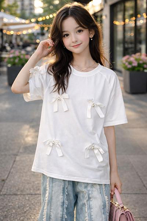 Футболка Sunnytot D9122 white - делук