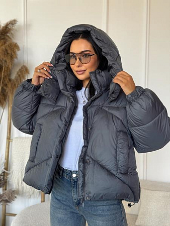 Пуховик Trend 2543 grey - делук