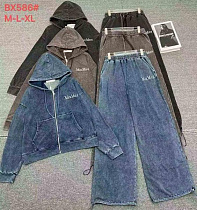 Костюм Спорт Шаолинь BX586 black - делук