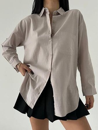 Рубашка New Season 8583 grey - делук