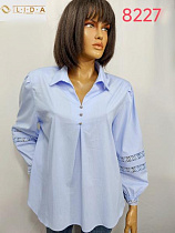 Блузка Lida 8227 l.blue - делук