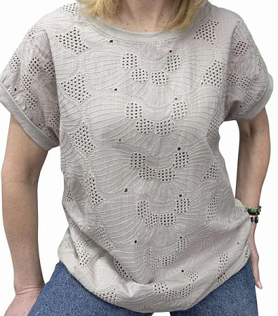 Футболка Elena&Vika 26005 grey - делук