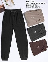 Штаны Спорт Dknsel 2302-5 beige - делук