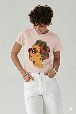 Футболка Iraopt IR166 beige - делук