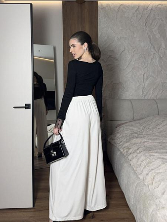 Штаны Arina 1713 white - делук