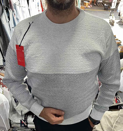 Свитер Nik 56819 l.grey - делук