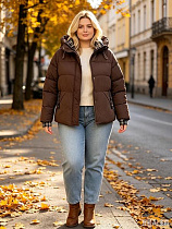 Куртка Jacket 6012 brown - делук