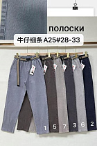 Джинсы Immei A25-6 l.grey - делук