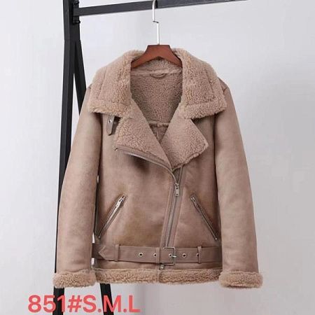 Дубленка Yafeier 851 beige - делук