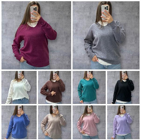 Свитер Elena&Vika 25515 lilac - делук