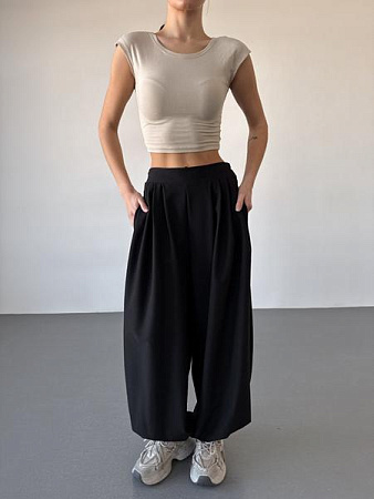 Штаны Спорт Arina 1710 black - делук