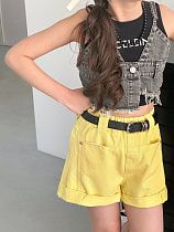 Шорты Yalisi 7170 yellow - делук