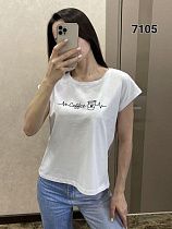 Футболка Fsn 7105 white - делук