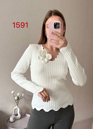 Свитер Fsn 1591 white - делук