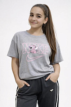 Футболка Moda School M474 grey - делук