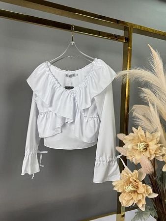 Блузка Delfinka 602 white - делук