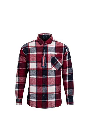 Рубашка Verton W26422 wine - делук