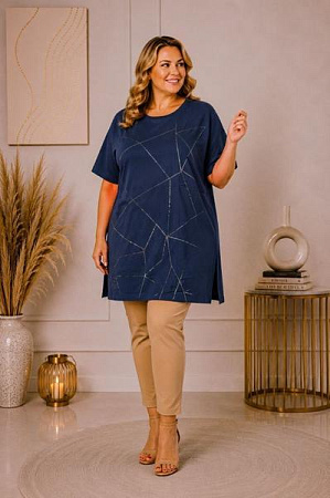 Туника Global GL319 navy - делук