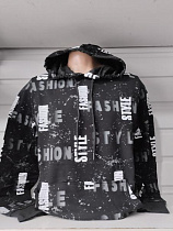 Худи Panda 1477 black - делук