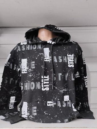 Худи Panda 1477 black - делук