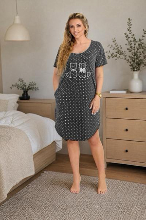 Ночнушка Trikotag T1396 black - делук
